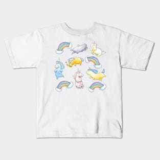 Rainbows and Unicorns Kids T-Shirt